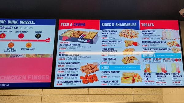 Menu photo 3 Zaxbys Pearl, MS