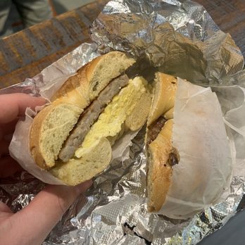 Pio Bagel West - Sausage & Egg Jalapeño Bagel - Bagels Near Me - New York, New York Pio Bagel West - Sausage & Egg Jalapeño Bagel - Bagels Near Me - New York, New York
