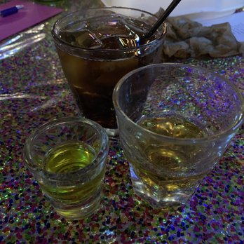 Hidden Tavern - Jameson and pickle back shot and Jack Daniels and Coke. Reasonable drink prices here. - Dive Bars Near Me - San Antonio, Texas