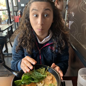 Momiji - Abby surprised at the big portion she got, $14.00 a bit pricey but delicious worth it. - Ramen Near Me - Colma, California