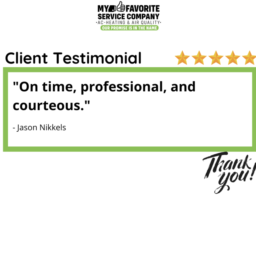 Slide of My Favorite Service Company