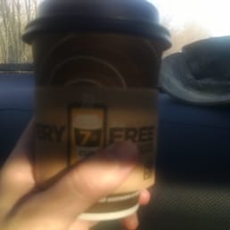 Driving home work free coffee from 7-Eleven. Driving home work free coffee from 7-Eleven.
