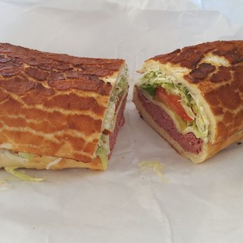 Roma Deli - Pastrami sandwich with Dutch crunch. So good! - Italian Near Me - San Bruno, California Roma Deli - Pastrami sandwich with Dutch crunch. So good! - Italian Near Me - San Bruno, California