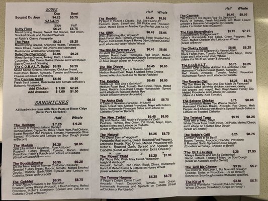 Menu photo 3 The Robin's Nest Salt Lake City, UT Menu photo 3 The Robin's Nest Salt Lake City, UT