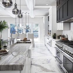 Absolute Marble And Granite - Kitchen countertops with mitered edge and this upscale kitchen