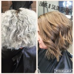 Salon Therapy - Before and after Cut and color by emmie