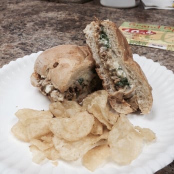 Dada Deli - Their specialty! Chicken cry baby sandwich on hard roll! Pretty much a spicy chicken philly. - Delis Near Me - North Haven, Connecticut