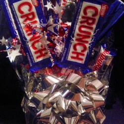 Inspired Creations Handmade Candles and Bath & Body Products - Red, White & Blue CRUNCH Candy Bouquet