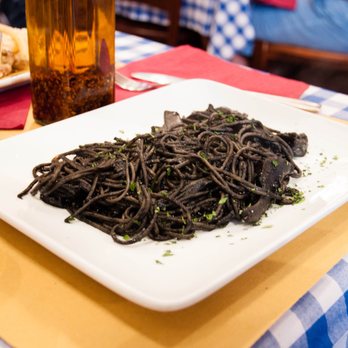 Al Vecio Forner - Squid ink pasta with cuttlefish - Italian Near Me - Venezia, VE Al Vecio Forner - Squid ink pasta with cuttlefish - Italian Near Me - Venezia, VE