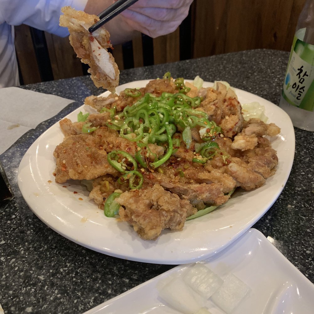 Beijing Sung - This is their "in house special". Spicy and sweet fried pork. Not too much heat. Just the right amount - Korean Near Me - Vaughan, Ontario