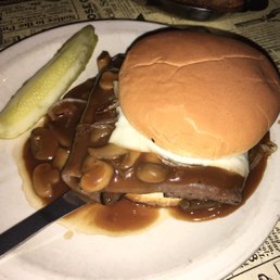 Smothered roast beef