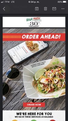 Menu photo 2 Baja Fresh Rockville, MD