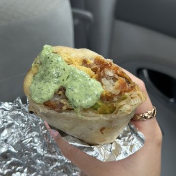 Wake and Late - Steak burrito with Cilantro crema - Breakfast & Brunch Near Me - Pasadena, California Wake and Late - Steak burrito with Cilantro crema - Breakfast & Brunch Near Me - Pasadena, California