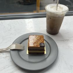 Maison Eric Kayser - Iced Latte and Caramel Passion Fruit Cake