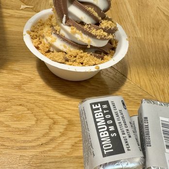 Eb & Bean - My mixed bowl with Bumble Crumble and of course I bought extra Tom Bumble!!! - Ice Cream & Frozen Yogurt Near Me - Portland, Oregon