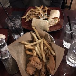 X Vault Pub & Provisions - Mac's Buff Wrap and hand breaded chicken tenders