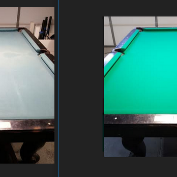 Orange County Billiards - Before and After felt & rail replacement.  Very happy! - Pool & Billiards Near Me - Westminster, California