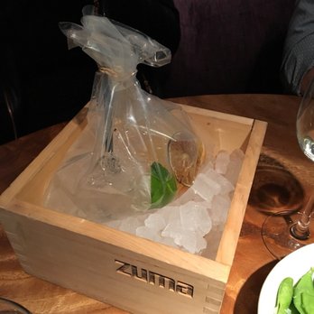 Zuma - Fish in a box, gin cocktail - Japanese Near Me - Las Vegas, Nevada Zuma - Fish in a box, gin cocktail - Japanese Near Me - Las Vegas, Nevada