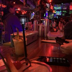 Glitch Bar - Pineapple drink + some of the bar