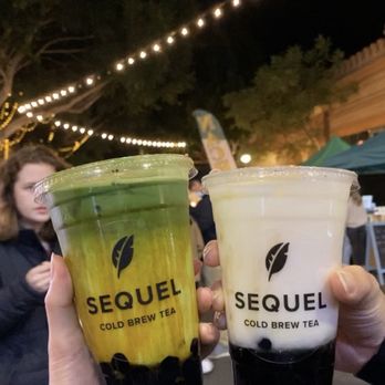 Sequel Tea - Roasted Brown Sugar w/ Matcha, Jasmine Milk Tea - Bubble Tea Near Me - San Luis Obispo, California Sequel Tea - Roasted Brown Sugar w/ Matcha, Jasmine Milk Tea - Bubble Tea Near Me - San Luis Obispo, California