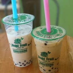 Real Fruit Bubble Tea - Milk (bubble/boba) teas for snack!
