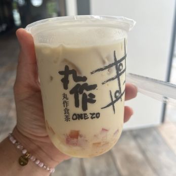 Tiny Batch Boba Co. - Mango Green Tea - Bubble Tea Near Me - Tampa, Florida
