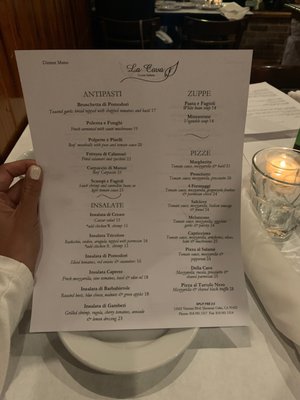 Menu photo 1 La Cava San Fernando Valley, CA