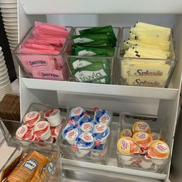 Condiments for hot beverages