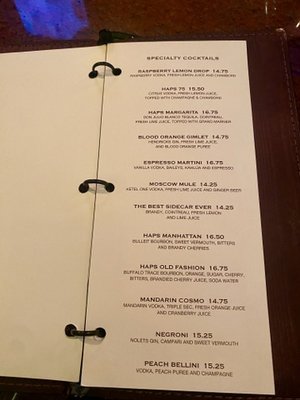 Menu photo 5 Hap's Original Steaks & Seafood Pleasanton, CA