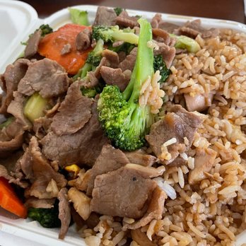 Jim's Chinese Restaurant - Beef and broccoli with fried rice - Chinese Near Me - Seaside, California