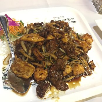 Asian Garden Dacula - Mongolian Beef with Shrimp - Asian Fusion Near Me - Dacula, Georgia