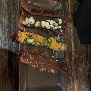 Bacon, Bourbon & Beer - Bacon sample platter - Cocktail Bars Near Me - Morgantown, West Virginia