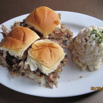Hapa J's - Kalua Pork Sliders & Macaroni Salad.....yum yum gimme some! - Hawaiian Near Me - San Clemente, California