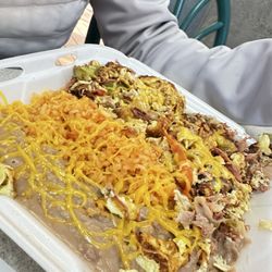 Adalberto's Mexican Food - 10.Machaca & eggs Combination Plate
