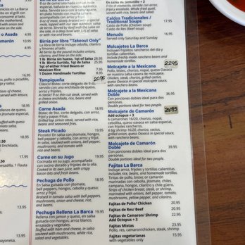 La Barca Jalisco Restaurant - Menu - Mexican Near Me - Pico Rivera, California La Barca Jalisco Restaurant - Menu - Mexican Near Me - Pico Rivera, California