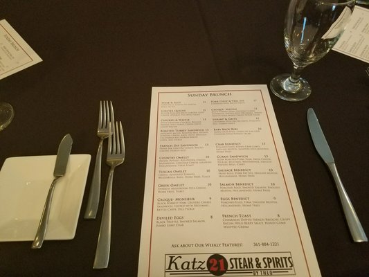 Menu photo 4 Katz 21 Steak & Spirits Corpus Christi, TX
