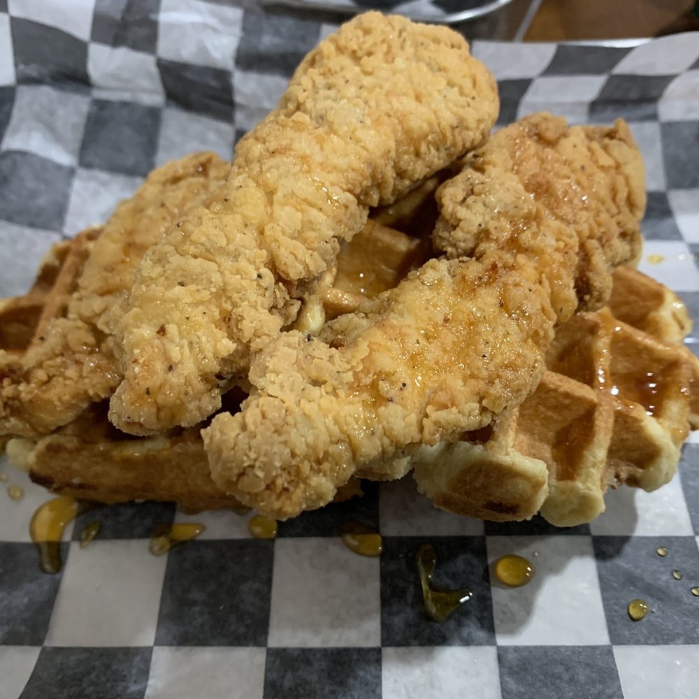 Chicken and waffles