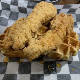 Chicken and waffles