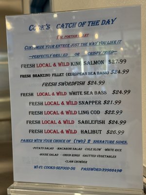 Menu photo 1 Cook's Seafood Pleasanton, CA