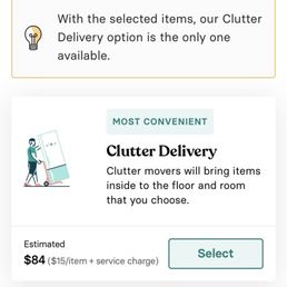 No options for pick up?? Delivery for one tiny item is $85 ??