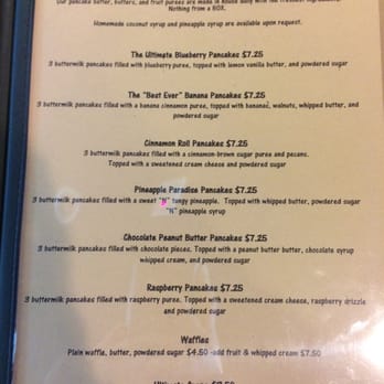 The Pan - specialty pancakes menu - Pizza Near Me - Long Beach, California