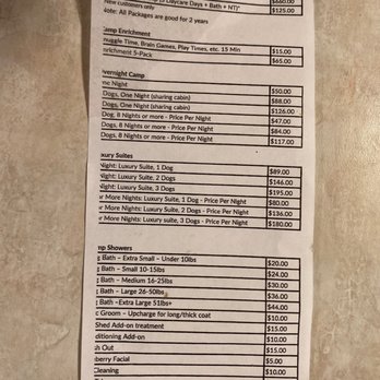 Camp Bow Wow - Bath pricing showing dogs 51+ lbs are $44. - Pet Boarding Near Me - Eden Prairie, Minnesota Camp Bow Wow - Bath pricing showing dogs 51+ lbs are $44. - Pet Boarding Near Me - Eden Prairie, Minnesota
