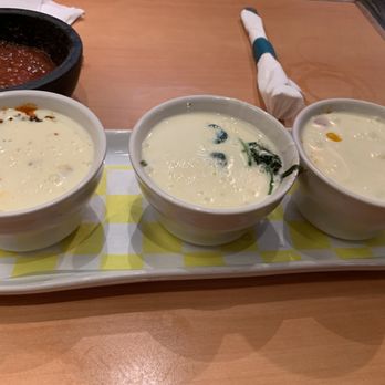 La Sirena - Trio cheese dips. Chorizo, spinach, shrimp - Mexican Near Me - Canton, Ohio La Sirena - Trio cheese dips. Chorizo, spinach, shrimp - Mexican Near Me - Canton, Ohio