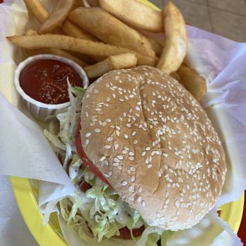 Desi Subs & Grill - #4 burger with fries and soda - New American Near Me - West Palm Beach, Florida Desi Subs & Grill - #4 burger with fries and soda - New American Near Me - West Palm Beach, Florida