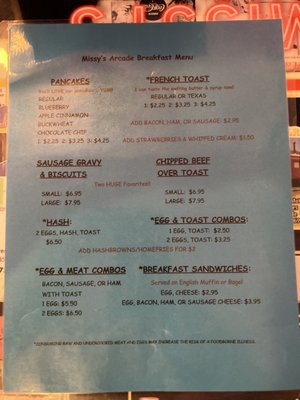 Menu photo 1 Missy's Arcade Restaurant Titusville, PA Menu photo 1 Missy's Arcade Restaurant Titusville, PA