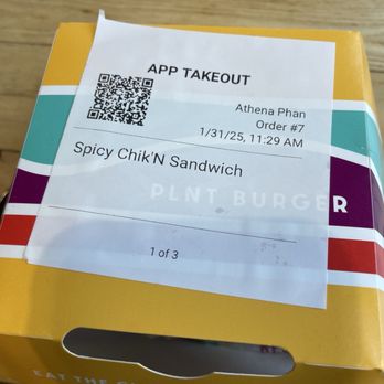 PLNT Burger - Spicy Chik'N Sandwich - Vegan Near Me - Boston, Massachusetts