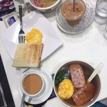 太興 - Macaroni with ham and eggs, instant noodles with spam and egg, hot and cold milk teas - Hong Kong Style Cafe Near Me - Hong Kong, HK