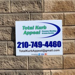 Total Kurb Appeal - Rock wall that was very dirty and as you can see it came out look great