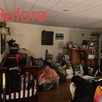 NY Declutter Queen - An unusable basement. It's used as a storage space of the clients daughter, that moved out. - Home Organization Near Me