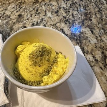 Naara Cafe - Saffron and pistachio ice cream - Middle Eastern Near Me - San Antonio, Texas